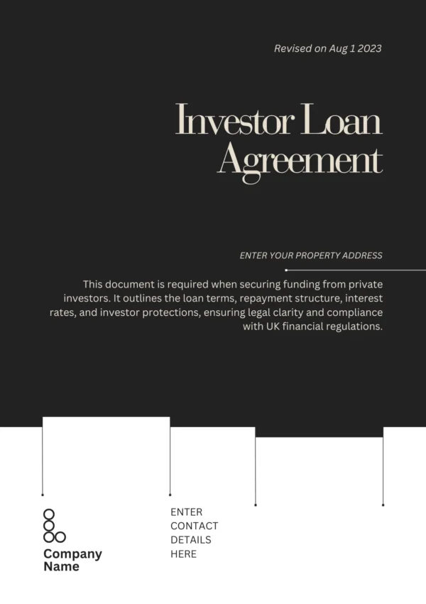 Investor Loan Agreement