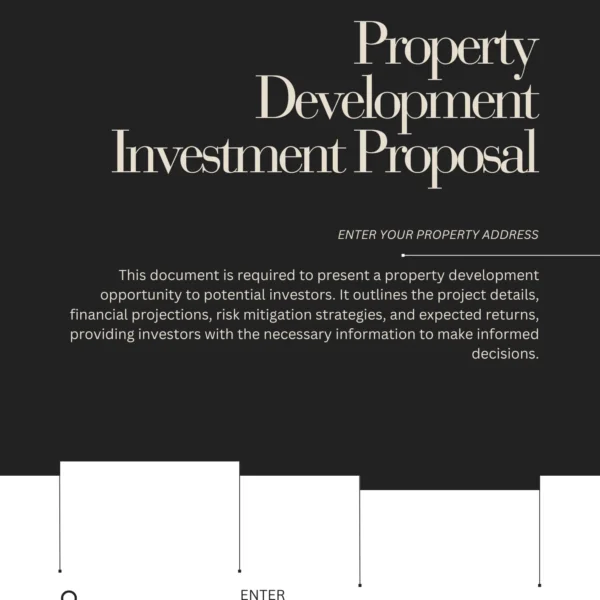 Professional Investment Proposal Template with Graphs & Financial Projections