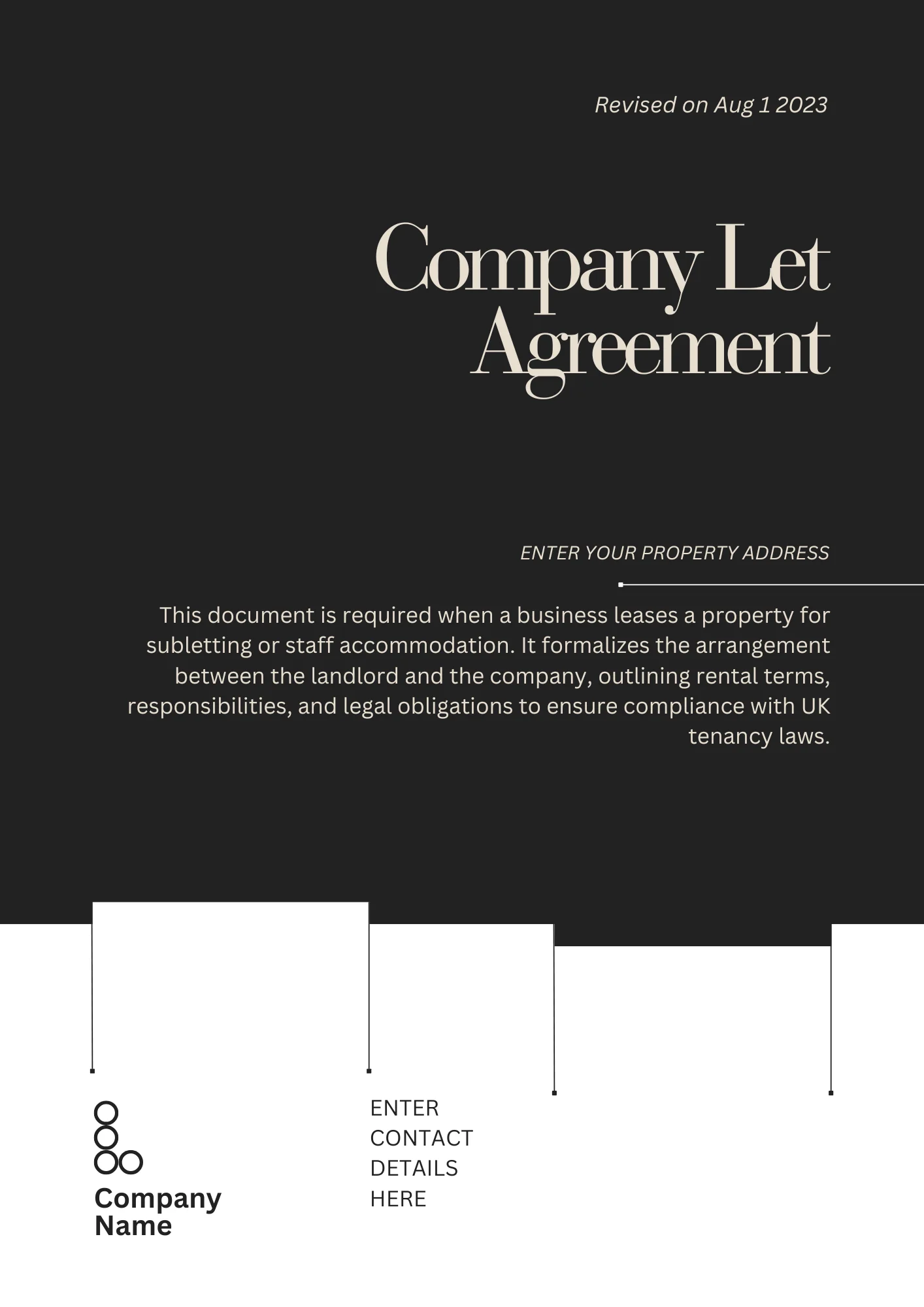 Company Let Agreement Template Company Let Agreement template for corporate tenancy protections