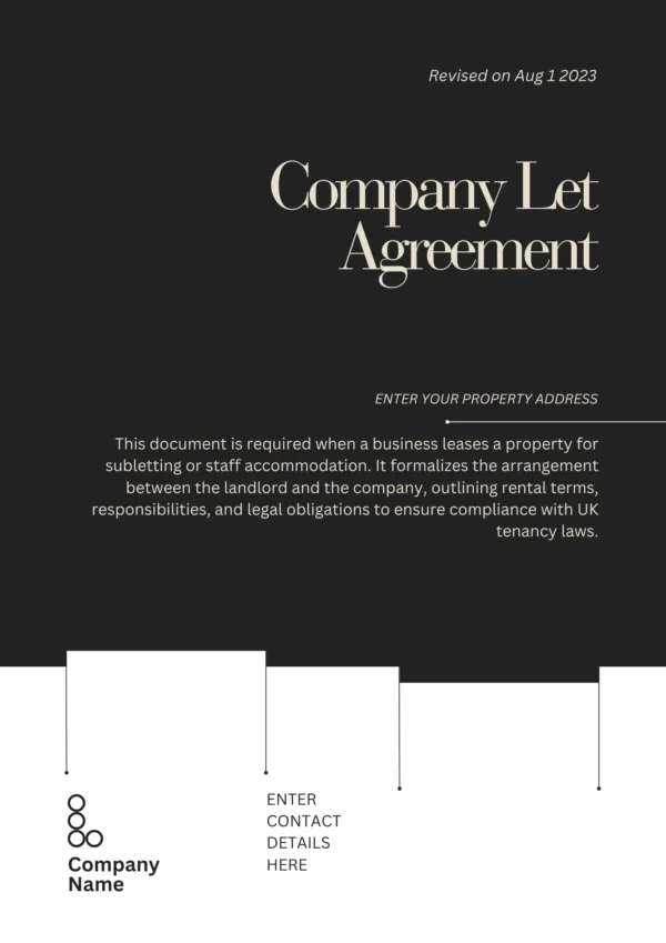 Company Let Agreement