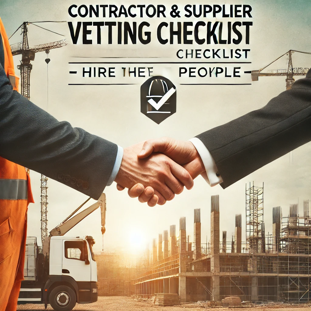 Contractor & Supplier Vetting Checklist – Hire the Right People for Your Property Development Project