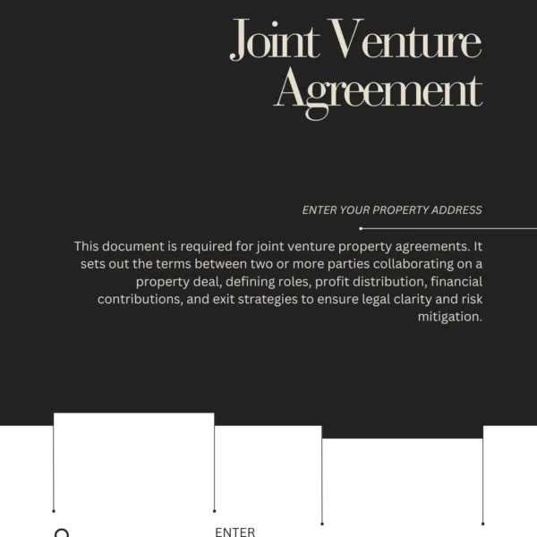 Joint Venture Agreement – Secure & Structure Your Business Partnerships with a Legally Binding Contract