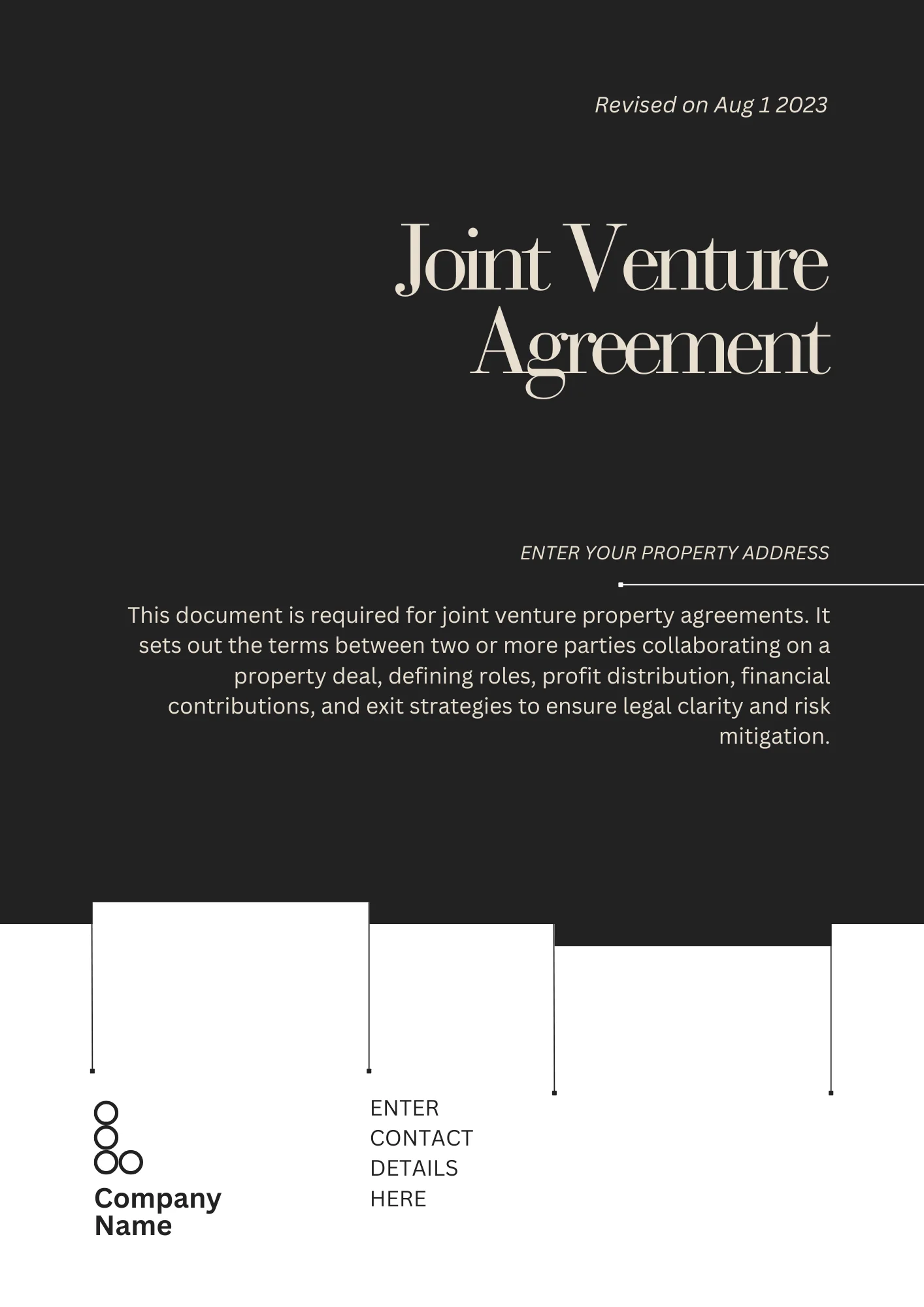 Joint Venture Agreement – Secure & Structure Your Business Partnerships with a Legally Binding Contract