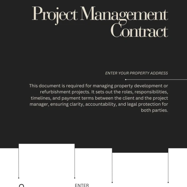 Project Management Contract – Define Roles, Responsibilities & Deliverables