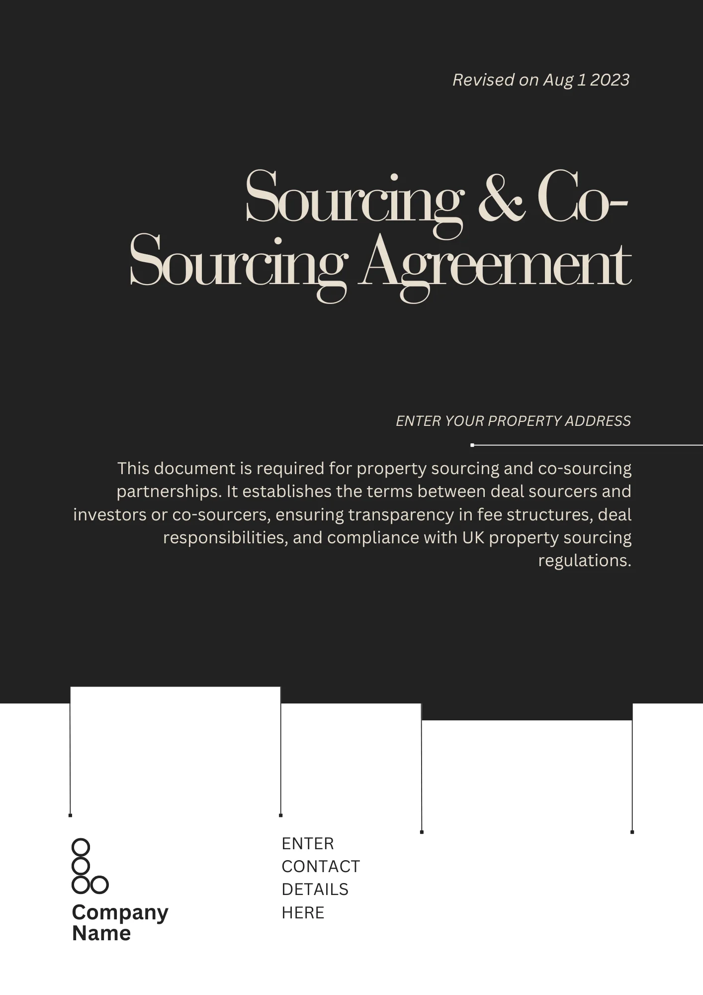 Sourcing & Co-Sourcing Agreement – Legally Binding Property Deal Contract